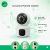 4G সিম সাপোর্টেড ডুয়াল লেন্স আইপি ক্যামেরা